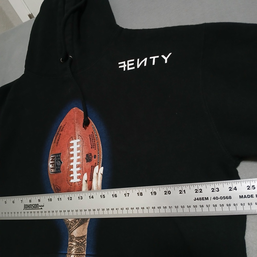 Fenty Mitchell &‎ Ness Super Bowl LVII Icon Pullover Hoodie Size L Rihanna - Picture 4 of 10